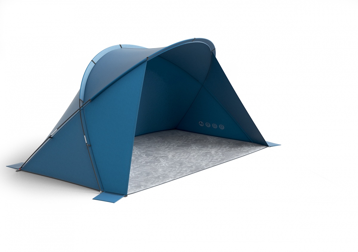 Beach shelter - Blum 4 - blue | HUSKY EU
