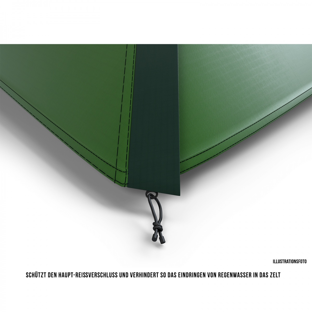 Lightweight backpacking tent for 4 people - Bright 4 – green