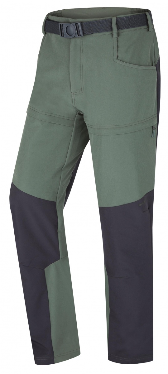 Husky Keiry M M green anthracite Men s outdoor trousers